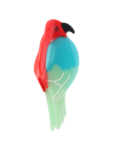 HH0706 Parrot Hair Claw Clip Red