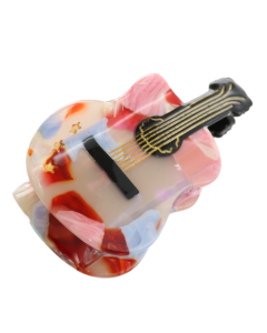 HH0708 Guitar Hair Claw Clip Pink