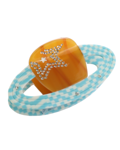 HH0736 Saturn Hair Claw Clip Brown