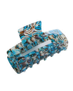 HH0768 Rectangle Turquoise Hair Claw Clip