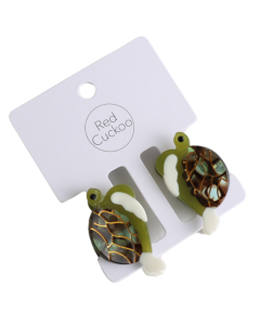 HH0796 Turtle Hair Claw Clip Twin Pack Green
