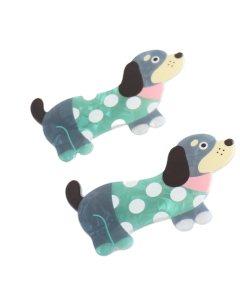 HH0844 Dog Hair Clips Twin Pack Green