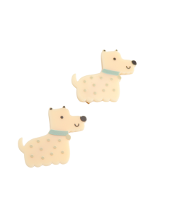 HH0852 Dog Hair Clips Twin Pack Cream