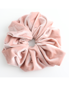 HH0907 Oversized Velvet Scrunchie Pink