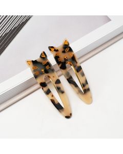 HH0963 Cat Hair Clips Twin Pack Cream 