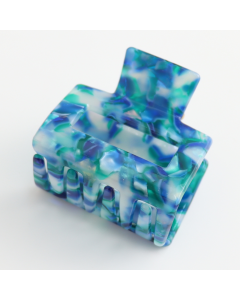 HH0968 Mini Square Hair Claw Clip Turquoise