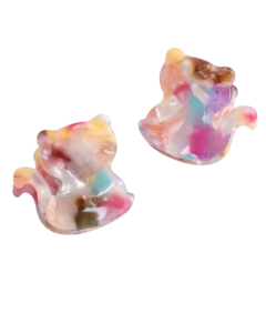 HH0992 Mini Hair Claws Pair Cat Multi Color