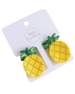 HH0998 Pineapple Hair Claw Clips Twin Pack