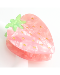 HH1007 Pink Strawberry Hair Claw Clip