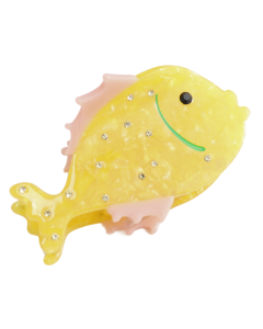 HH1029 Yellow Fish Hair Claw Clip