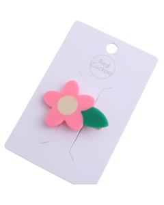 HH1144 Pink Flower Hair Clip