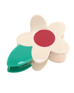 HH1145 Cream Flower Hair Claw Clip