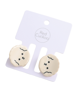 HH1174 Mini Dog Hair Claw Clips Twin Pack Cream