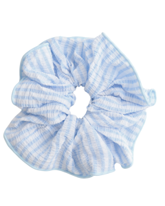 HH1226 Stripes Hair Scrunchie Blue