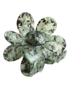 HH1241 Flower Hair Claw Clip Green