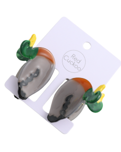 HH1266 Mini Duck Hair Claw Clips Twin Pack