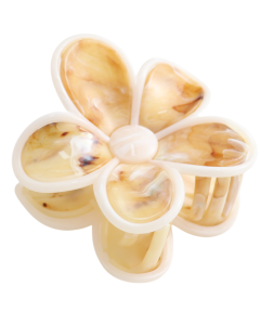 HH1284 Flower Hair Claw Clip Yellow