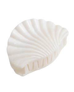 HH1286 Shell Hair Claw Clip White