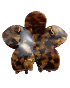 HH1345 Flower Hair Claw Clip Brown