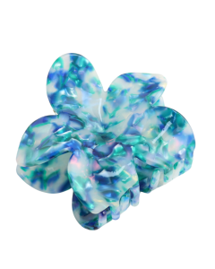 HH1346 Flower Hair Claw Clip Bright Blue