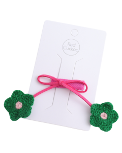 HH1413 Flowers Hair Clip Green