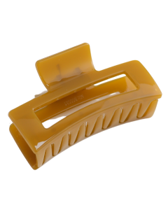 HH1439 Rectangle Hair Claw Clip Mustard