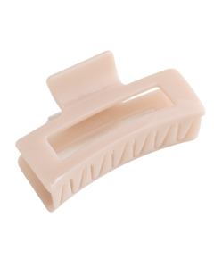 HH1441 Rectangle Hair Claw Clip Ivory