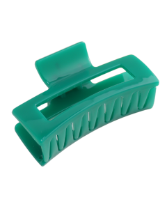 HH1443 Rectangle Hair Claw Clip Green