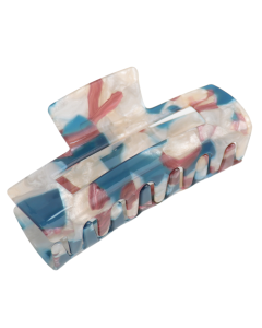 HH1456 Rectangle Hair Claw Clip Blue