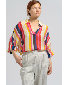 Multi Stripe Tunic Top