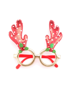 X023 Antlers Glasses Red