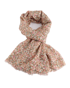 A043 Gold Little Flowers Scarf