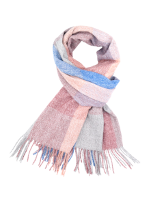 B029 Red Cuckoo Tartan Scarf