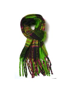 B035 Red Cuckoo Tartan Scarf