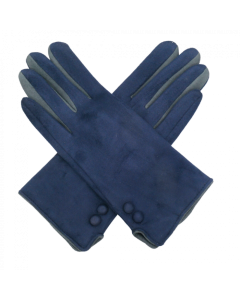 C010 Red Cuckoo Buttons Gloves