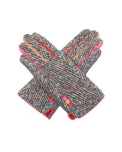 C014 Red Cuckoo Herringbone Gloves