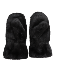 C028 Faux Fur Mittens