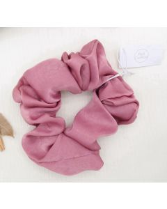 HA1004 Pink Oversized Satin Scrunchie