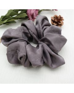 HA1005 Grey Oversized Satin Scrunchie