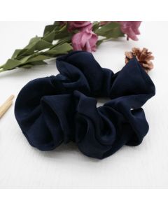 HA1014 Navy Luxe Scrunchie