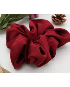 HA1033 Red Oversized Silky Scrunchie