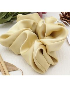 HA1034 Yellow Large Silky Scrunchie