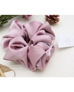 HA1035 Pink Oversized Silky Scrunchie