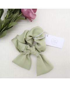 HA1051 Mint Bow Scrunchie