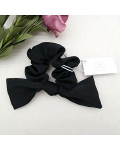 HA1052 Black Bow Scrunchie