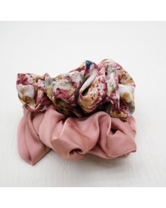 HB1015 Scrunchies Twin Pack Salmon