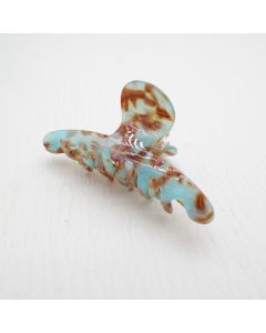HC1017 Green Marble Effect Claw Clip