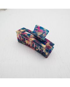 HC1065 Small Blue Pink Hair Claw Clip