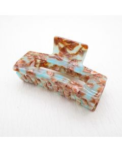 HC1081 Marbled Green Hair Claw Clip
