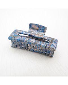 HC1096 Rectangle Blue Hair Claw Clip